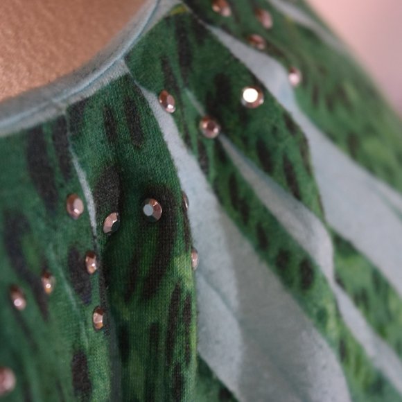 Jane Ashley Woman Floral Blouse, Watercolors, Size 2X - Picture 6 of 14